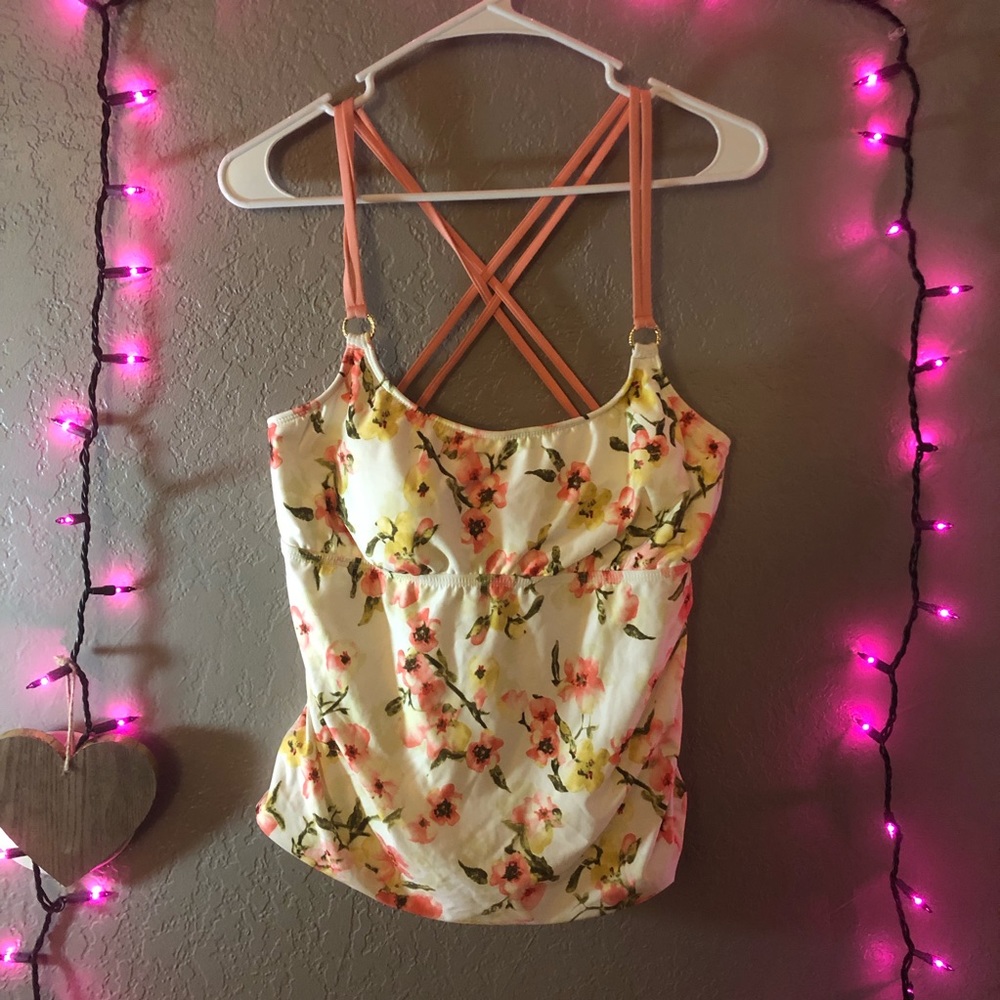floral bathing suit